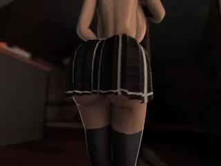 Typ fickt Mädchen mit großen Arsch