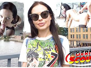 Deutsche schlanke Milf wird für Geld abgeschleppt