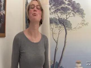 Geile dicke Titten Blondine anal und Sperma auf Titten