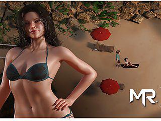 Interracial Sex in der bibliothek - blonde Milf mit großen Brüsten