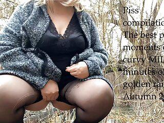 Geile Mutter pisst sich durch die Hintertür