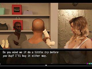 Der Bürofick mit der Angestellten im Büro kostum